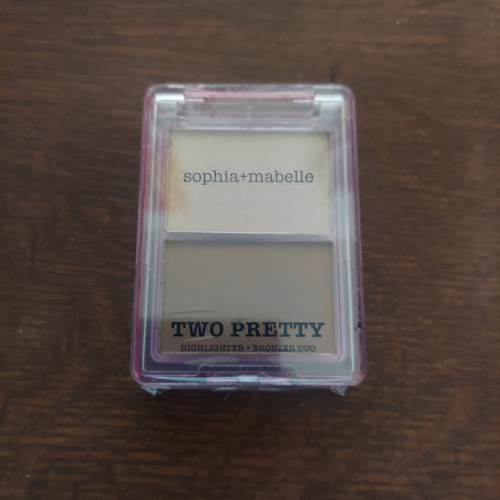 sophia+mabelle SUNLIT SAND Two Pretty Highlighter + Bronzer Duo - Cream & Tan